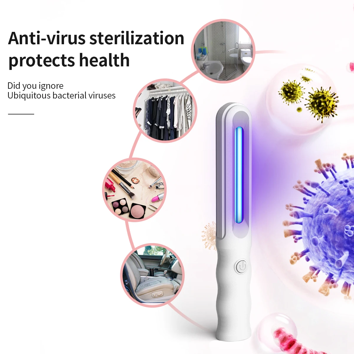 Портативный УФ лампа мини портативный стерилизация ультрафиолетового
