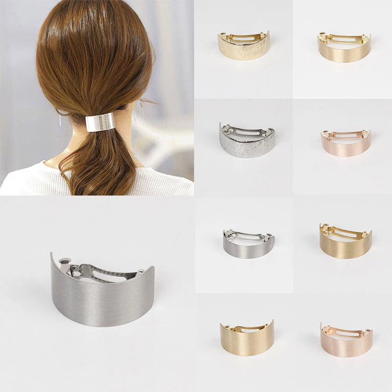 

New Geometric Hair Barrette Temperament Korean Style Simple Metal Hair Clips For Women Hairpin Headwear Girls Hair Accessories