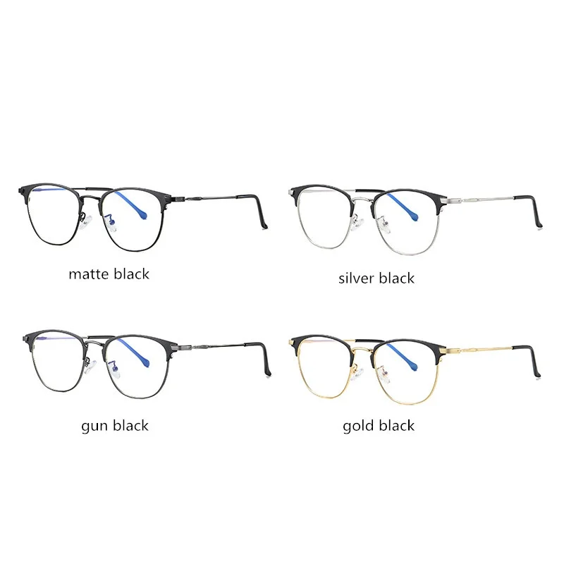 

Blue Light Blocking Glasses for Men Computer Reading Grade Eyeglasses Women Metal Frame Eyewear Eye Protection Gaming Lunettes