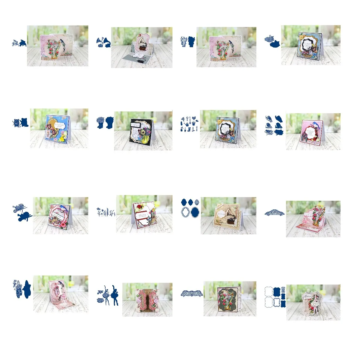 

Mother's Day Animals and Plants Songbirds Metal Cutting Mold Scrapbook Decoration Embossing Template DIY Greeting Card Manual