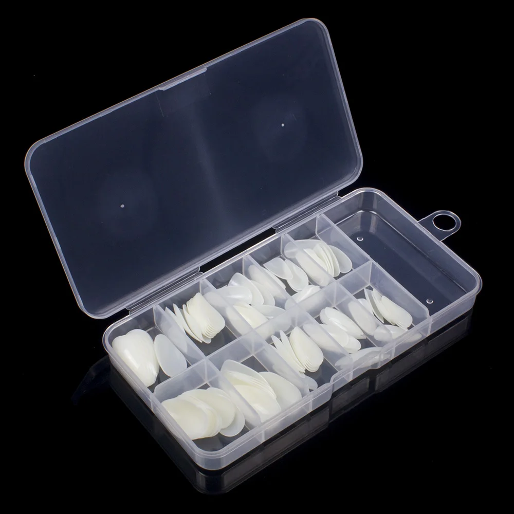 100 шт./коркор. накладные ногти миндаль прозрачные короткие полное покрытие ногтей