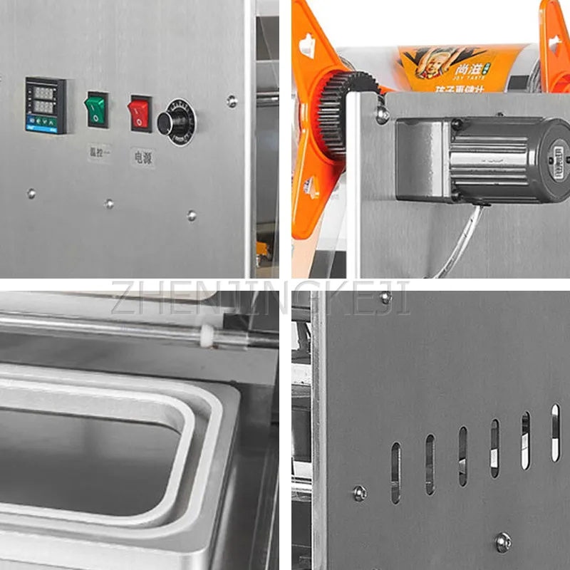

Automatic Sealing Machine Takeaway Packing Box Seal Mouth Machine Zhou Heiya Seal Tool One Time Lock Fresh Box Bale Equipment