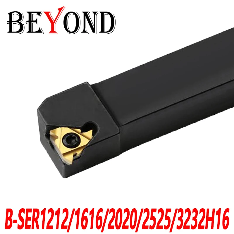 

BEYOND 100% Original B-SER1212H16 B-SER1616H16 B-SER2020K16 B-SER2525M16 32MM Grooving Tool Holder 16MM CNC Turning Tool Holder
