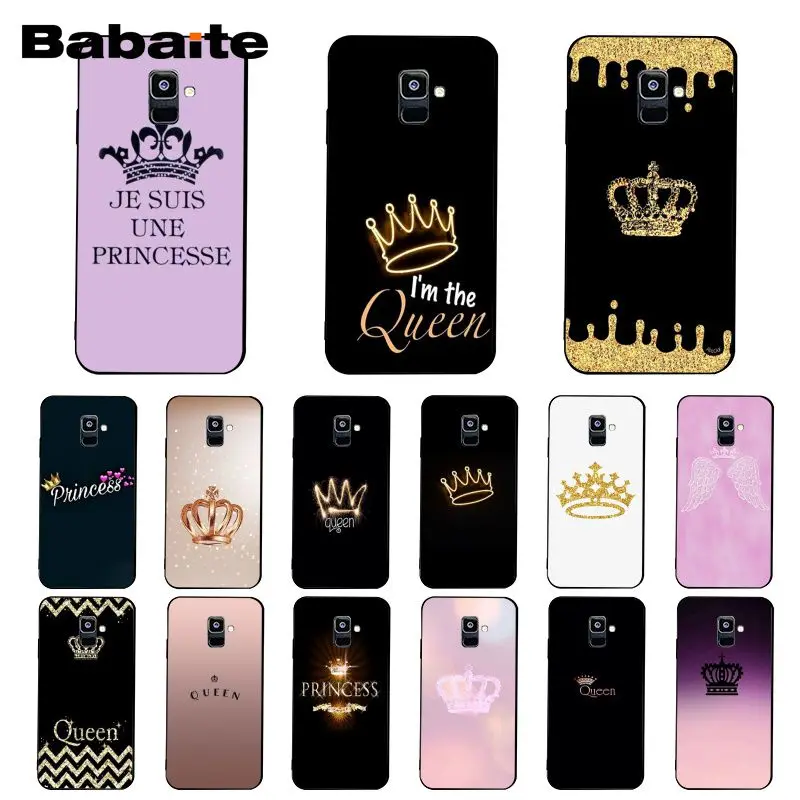Чехол для телефона Babaite Princess crown queen Samsung Galaxy A7 A50 A70 A40 A20 A30 A8 A6 Plus A9 A51 A71 | Мобильные