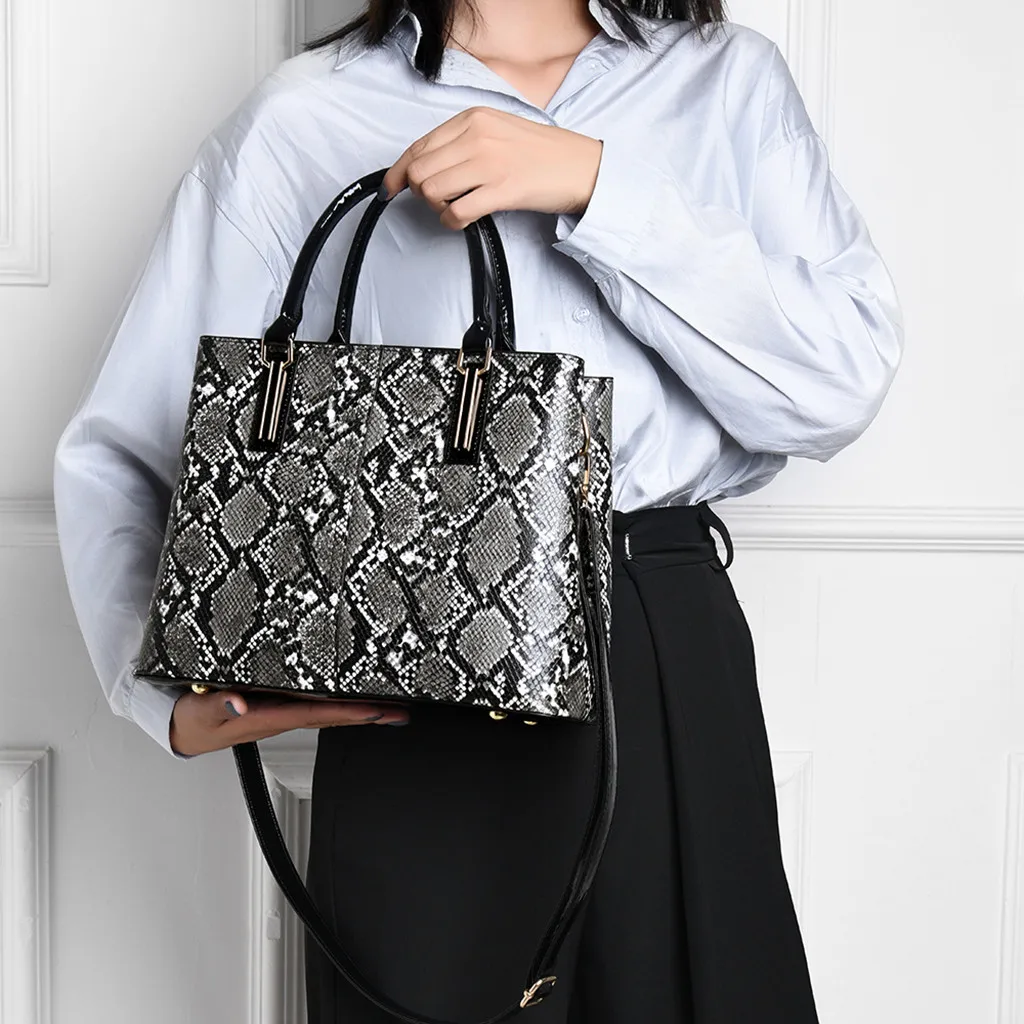 2 шт. женская сумка мессенджер под змеиную кожу маленькая квадратная через плечо