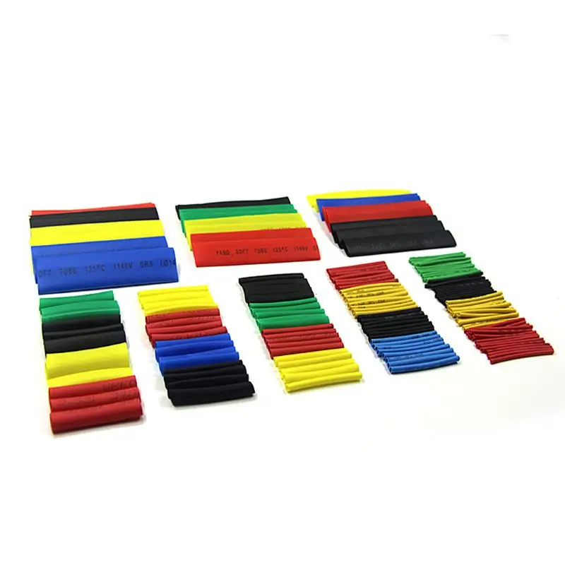 328Pcs 8 Sizes Multi Color Polyolefin 2:1 Halogen-Free Heat Shrink Tubing Tube Assortment Sleeving Wrap Tubes | Обустройство дома