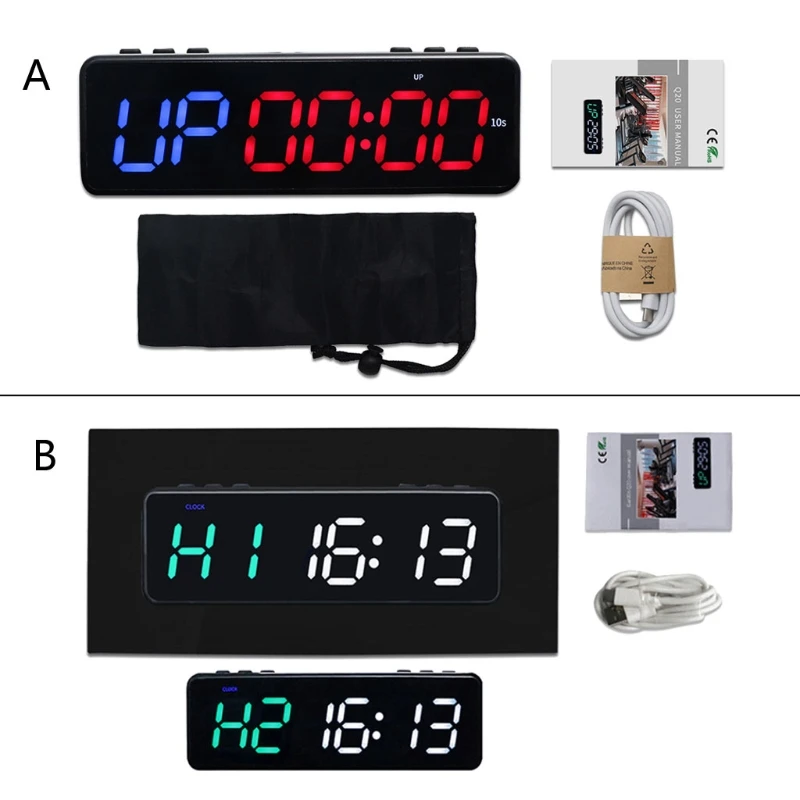 

Wireless Bluetooth Control Timer Stopwatch,Led Fitness Timer Training Timer 54DC