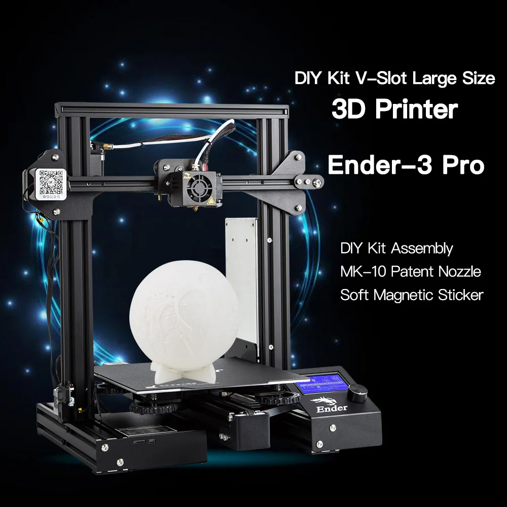 Creality 3d принтер Ender 3 Pro с насадками 2 PLA 1SC DIY наборы сборка V Slot большой размер