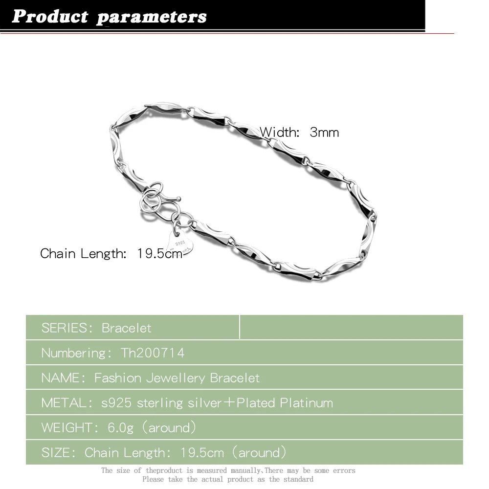 Группа браслеты для мужчин простота браслет из натуральной кожи Твердые 925
