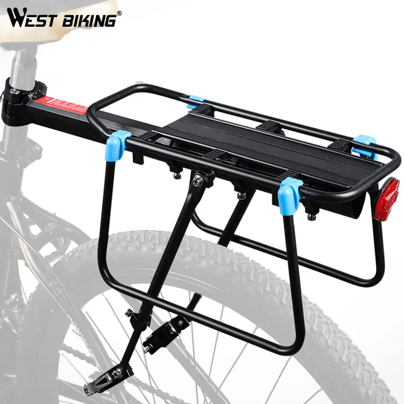 WEST BIKING 50 кг Ёмкость велосипедов Велоспорт Перевозчик Чемодан грузовой задняя полка Алюминий сплава MTB велосипеда сумки держатель подставка для велосипеда из Гуанчжоу