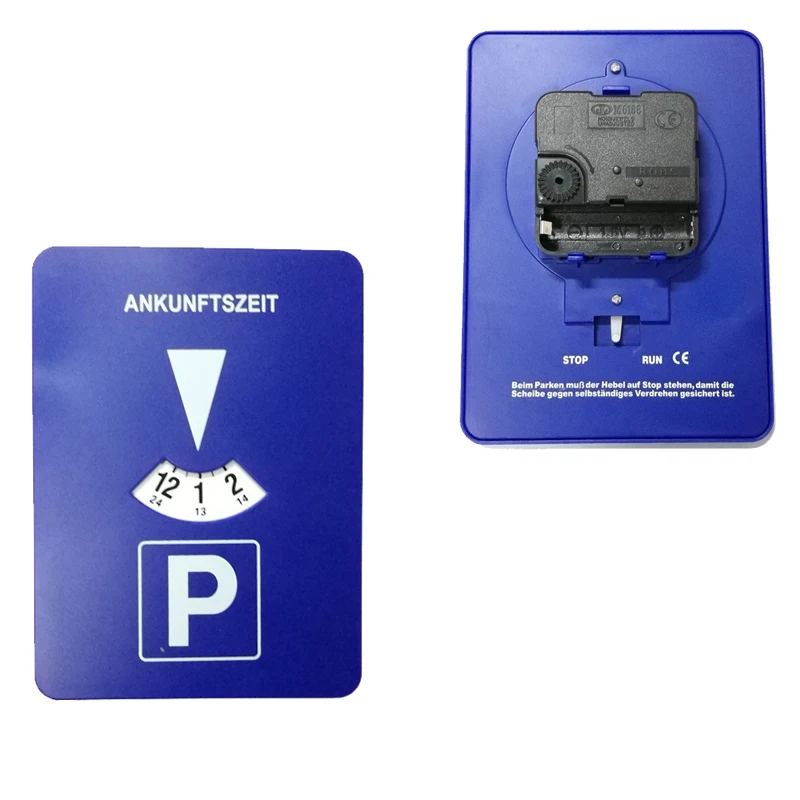 Car Parking Disc Timer Clock Arrival Time Display Blue Plastic Parking Time Tools 24 Parking Disc Parking Meters