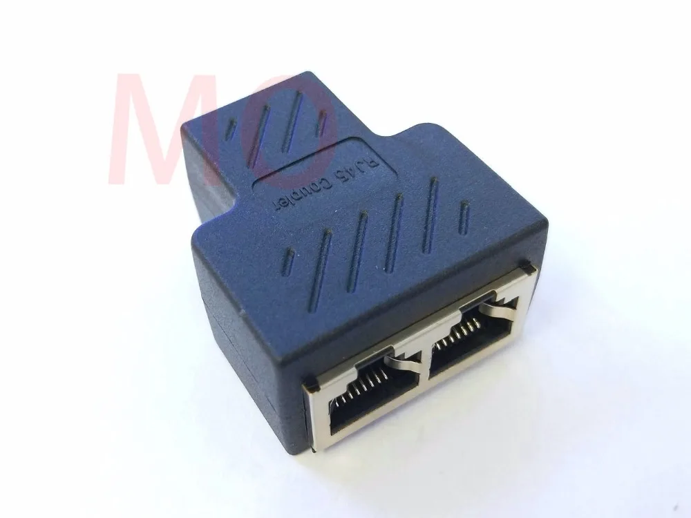 Bestellen 200 Stücke Kupfer Core 1 Zu 2 RJ45 Stecker Netzwerk Kabel Splitter Extender Stecker Neue