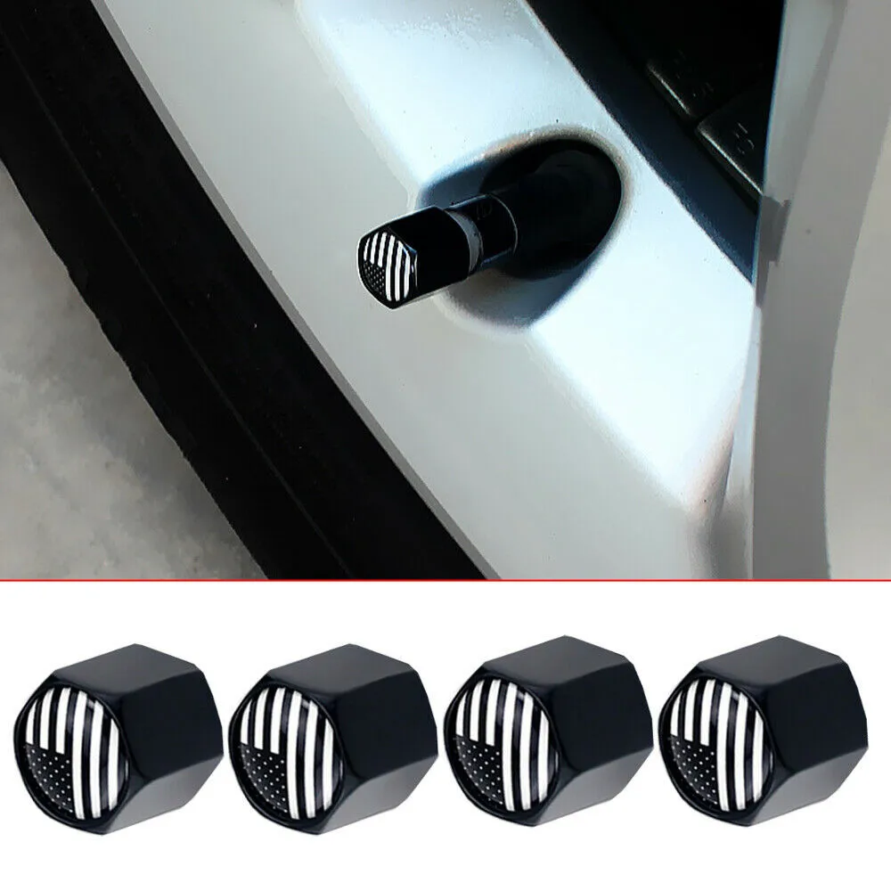

4pcs Universal Car Wheel Tire Valve Cap Stem Cover For Car Accessories Zinc Alloy+copper Tire Cap Car Wheel Tire Cap Air Valve