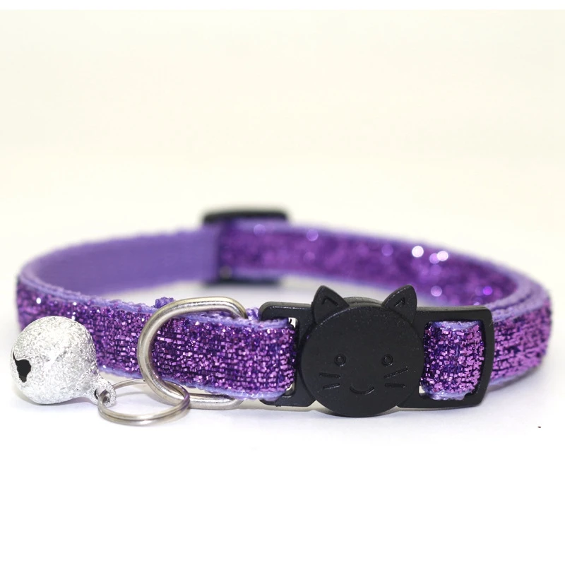 Ошейник Neko Luxuryg ошейник для кошек товары для домашних животных Kat Harnas ожерелье для домашних животных Pour Chat Hihuahua Collier блестящий ошейник для кошек - Цвет: D