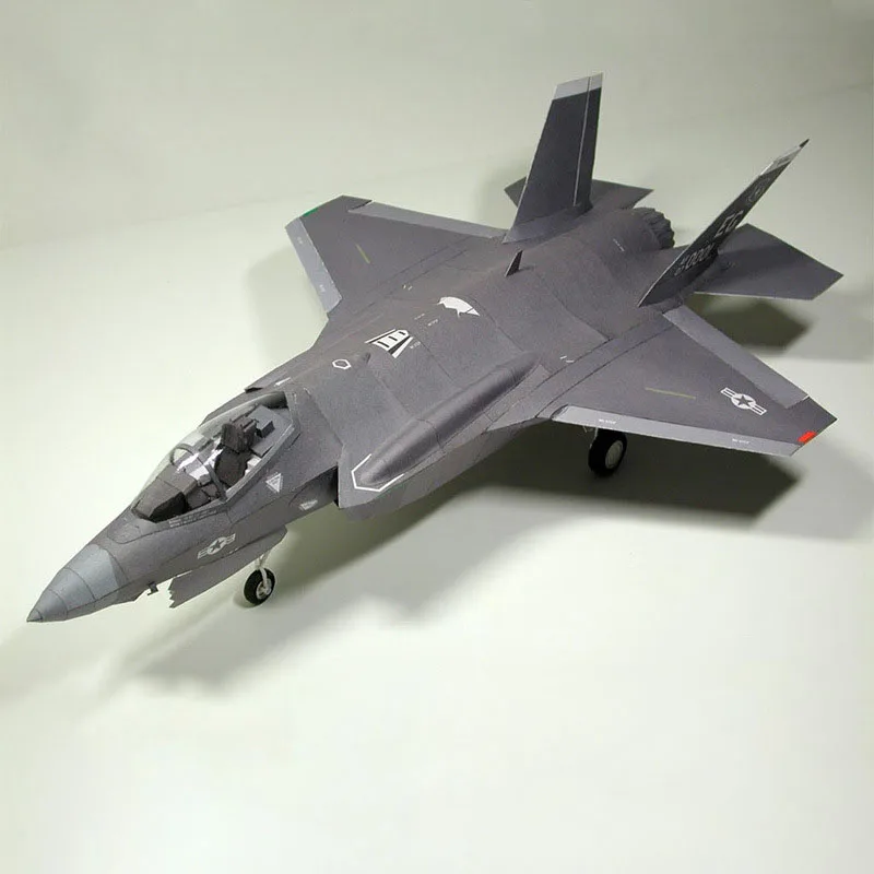 1:33 США F-35 II молния истребитель DIY 3D бумажная карточка модель строительные наборы