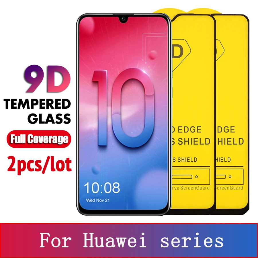 Защитное стекло 9D для Huawei Honor 10 lite 10i 20i P smart 2019 2 шт.|Защитные стёкла и плёнки