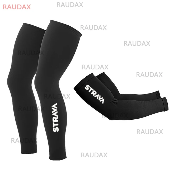 

STRAVA 2021 new Summer Leg Warmers Black UV Protection Cycling Arm Warmer Breathable Bicycle Running Racing MTB Bike Leg Sleeve