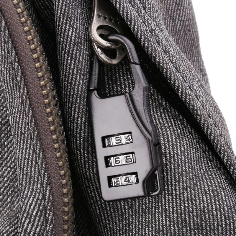 

69HD Swiss Cross Symbol Combination Safe Code Mini Padlock Luggage Travel Number Lock
