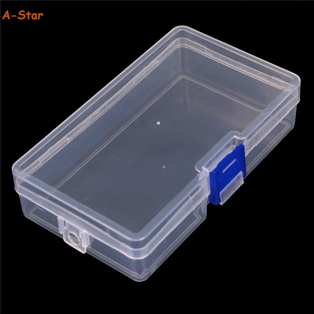 Пластиковый прозрачный контейнер для хранения ожерелья чехол с крышкой