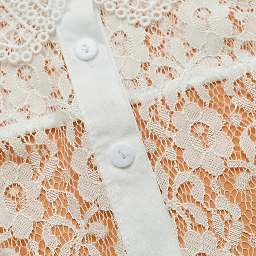 

New False Lace Shirt Collar Female Adjustable Blouse Sweater Neckline Detachable Lace-up Decor Collar Clothing Accessories