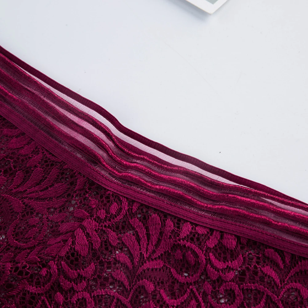 Женское нижнее белье женские трусики сексуальные однотонные кружевные с высокой