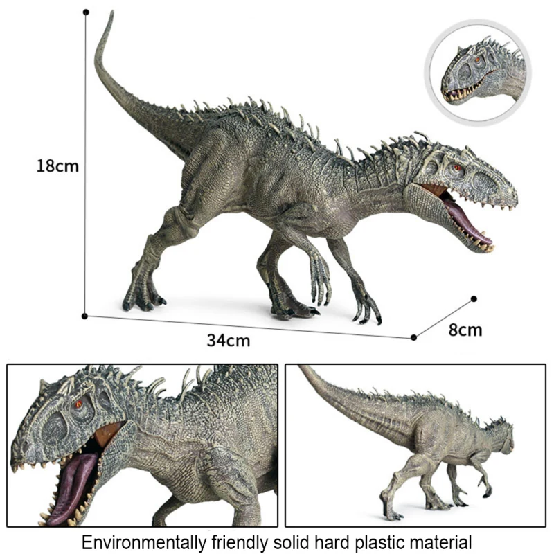 Dinossauro Jurassiced Indominus Рекс фигурки с открытым носом мир динозавров Животные модели