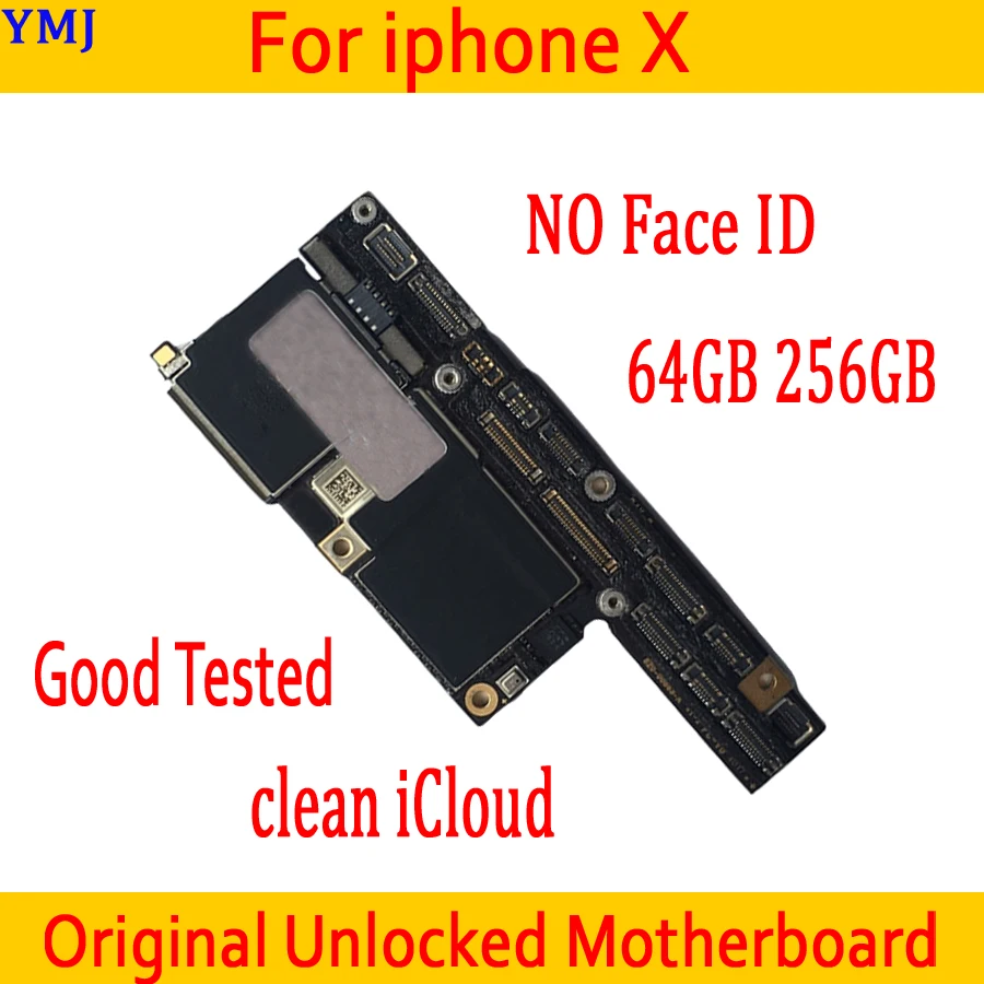 Оригинальная разблокированная материнская плата для iphone X без идентификации