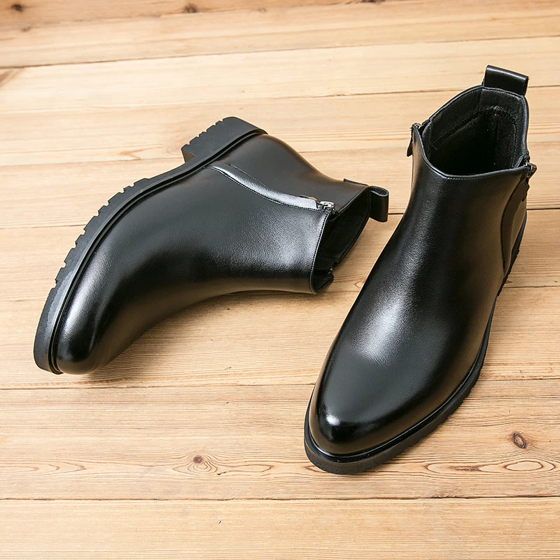 

Fashion Shoes Men Luxury Brand Loafers Shoes Fashion Casual Men Shoes Genuine Leather with Side Zipper Men Loafers Dress %