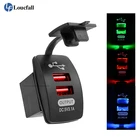 Автомобильное зарядное устройство с двумя USB-портами, 5 В, 3,1 А