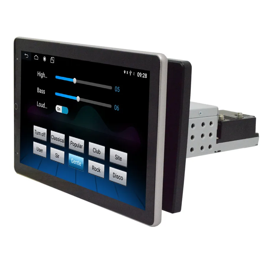 Автомагнитола с сенсорным экраном 10 1 дюйма Android 8 1DIN MP5 плеер Wi Fi GPS