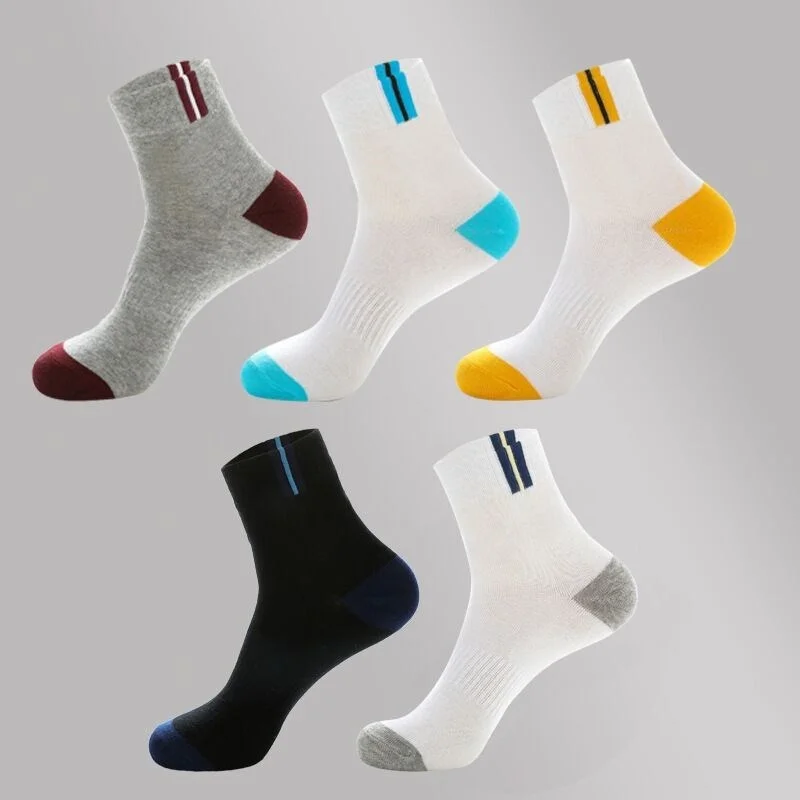 

5 Pairs Men Socks Business Sustainable Knives Funny Sock Men's Stretchy Excellent Quality Meias Breathing Unconditional Socks