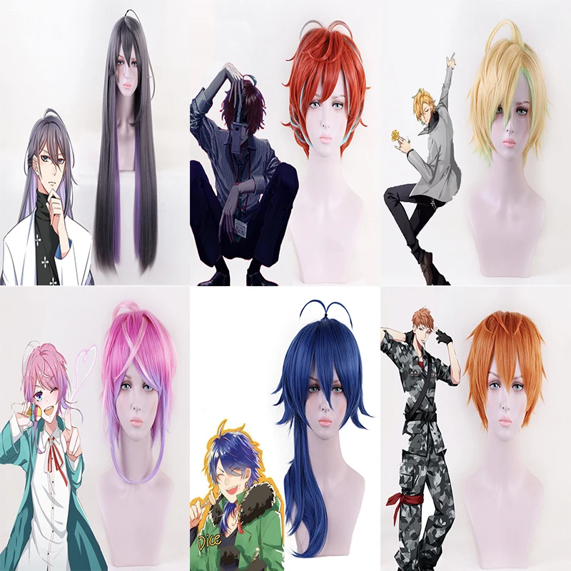 Парик для косплея из аниме гипнозмик термостойкий синтетический Хэллоуина