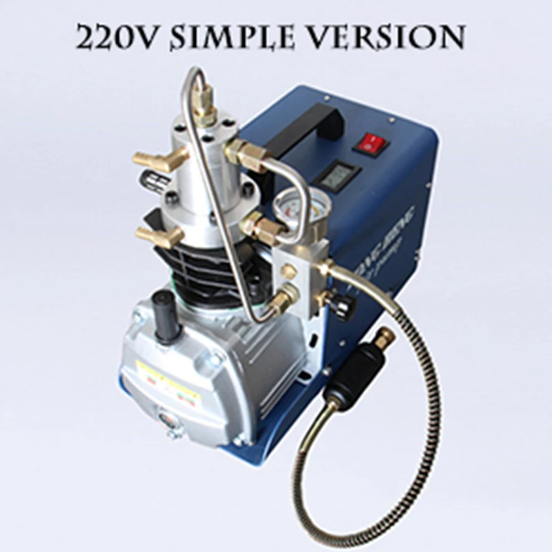 Bestellen 110v/220v 300BAR 30MPA 4500PSI Hochdruck Luftpumpe Elektrische Luft Kompressor Für Pneumatische Luftgewehr Scuba Gewehr PCP Inflator