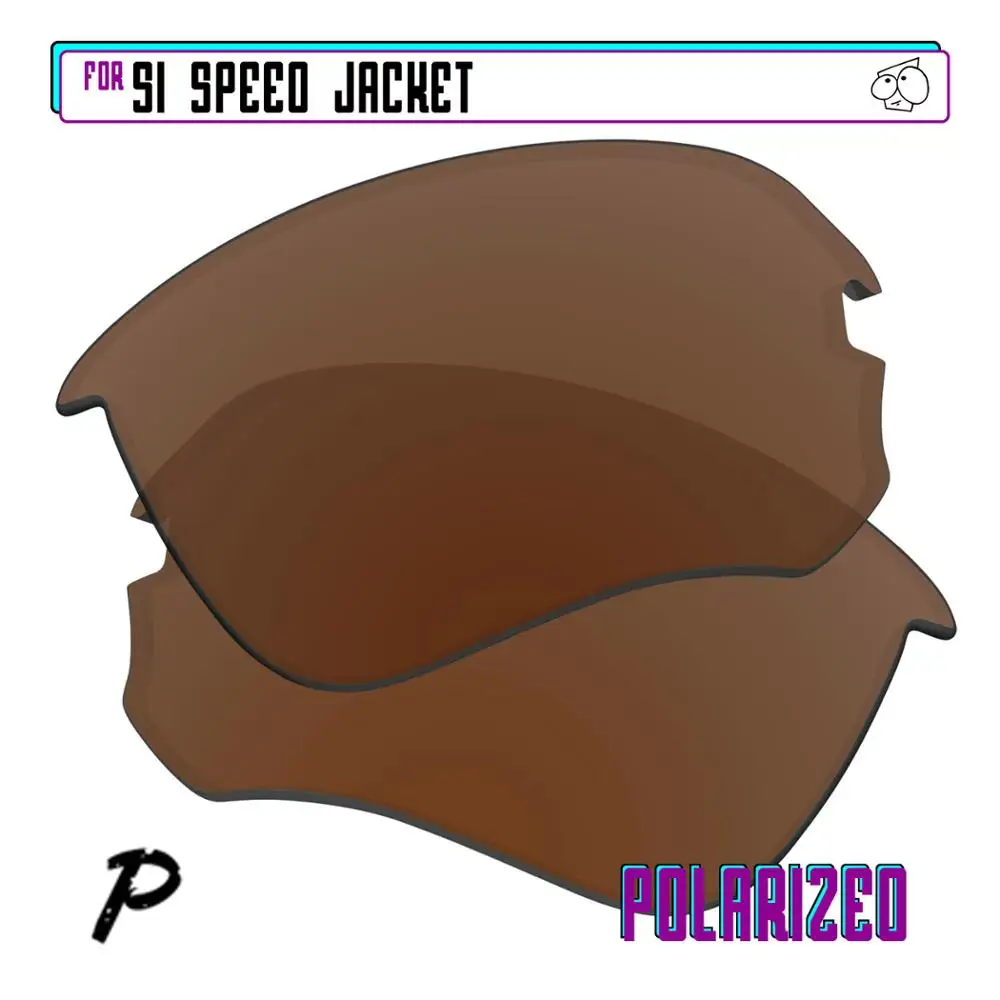 EZReplace Polarized Replacement Lenses for - Oakley Si Speed Jacket Sunglasses Brown P |