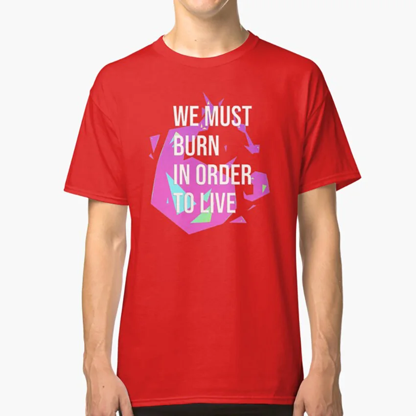 Мы должны сгореть чтобы жить футболка Лио фотиа бирниш квот Флеминг|Мужские