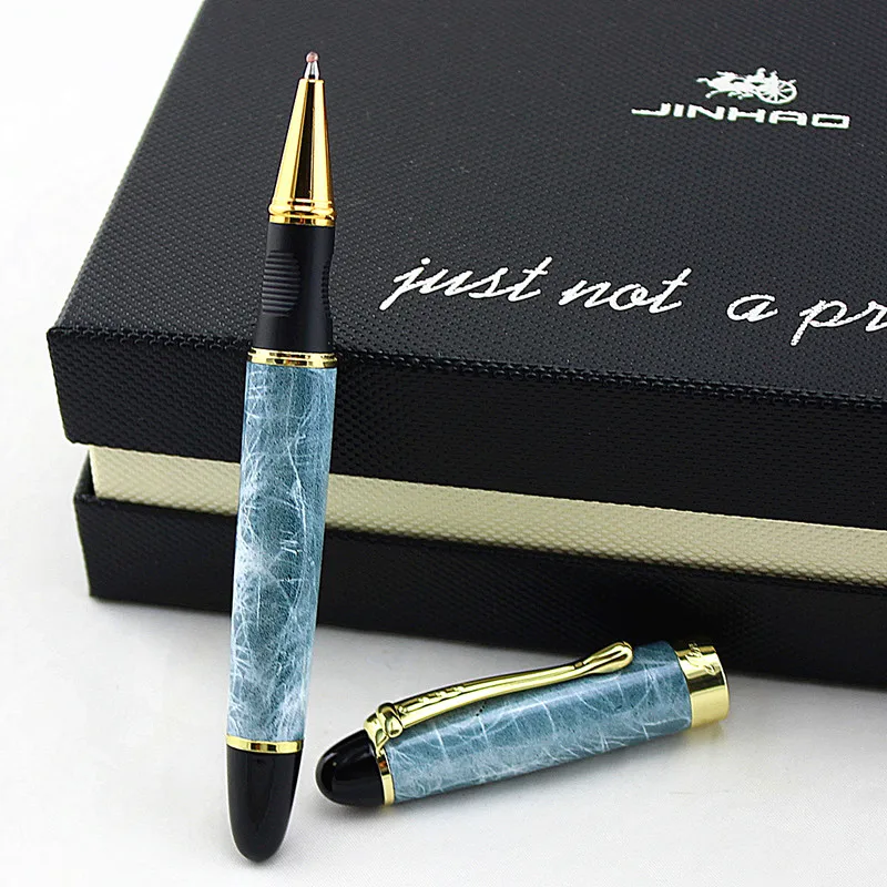 JINHAO X450 роликовые шариковые ручки мраморного цвета металлические золотые с