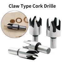 4 carbon steel cork picking drills claw cork picking drills woodworking drills claw log tenon drills