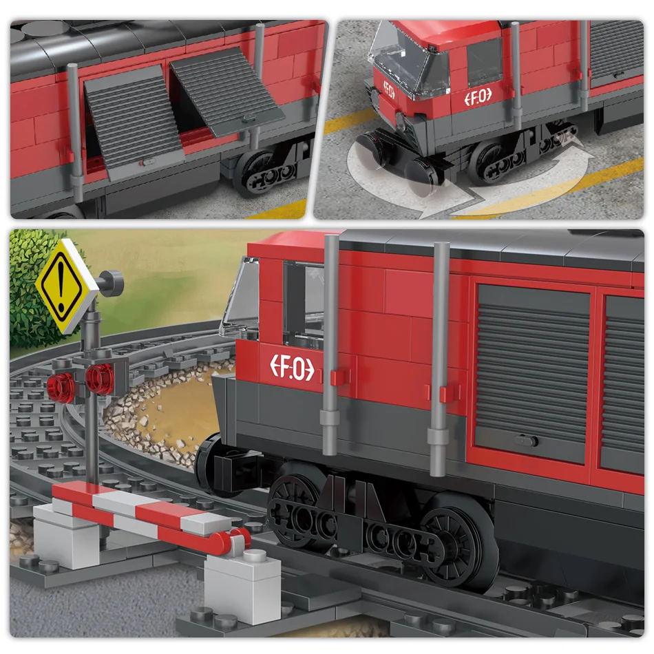 Новинка 854 шт. Серия Creator Intercity Train строительные блоки совместимы с