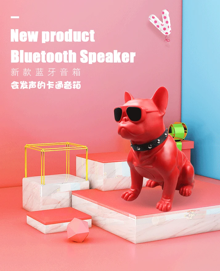 Горячие Портативный бульдог bluetooth колонки с tf-картой Беспроводные динамики bluetooth резонирующий корпус сабвуфера динамик дропшиппинг