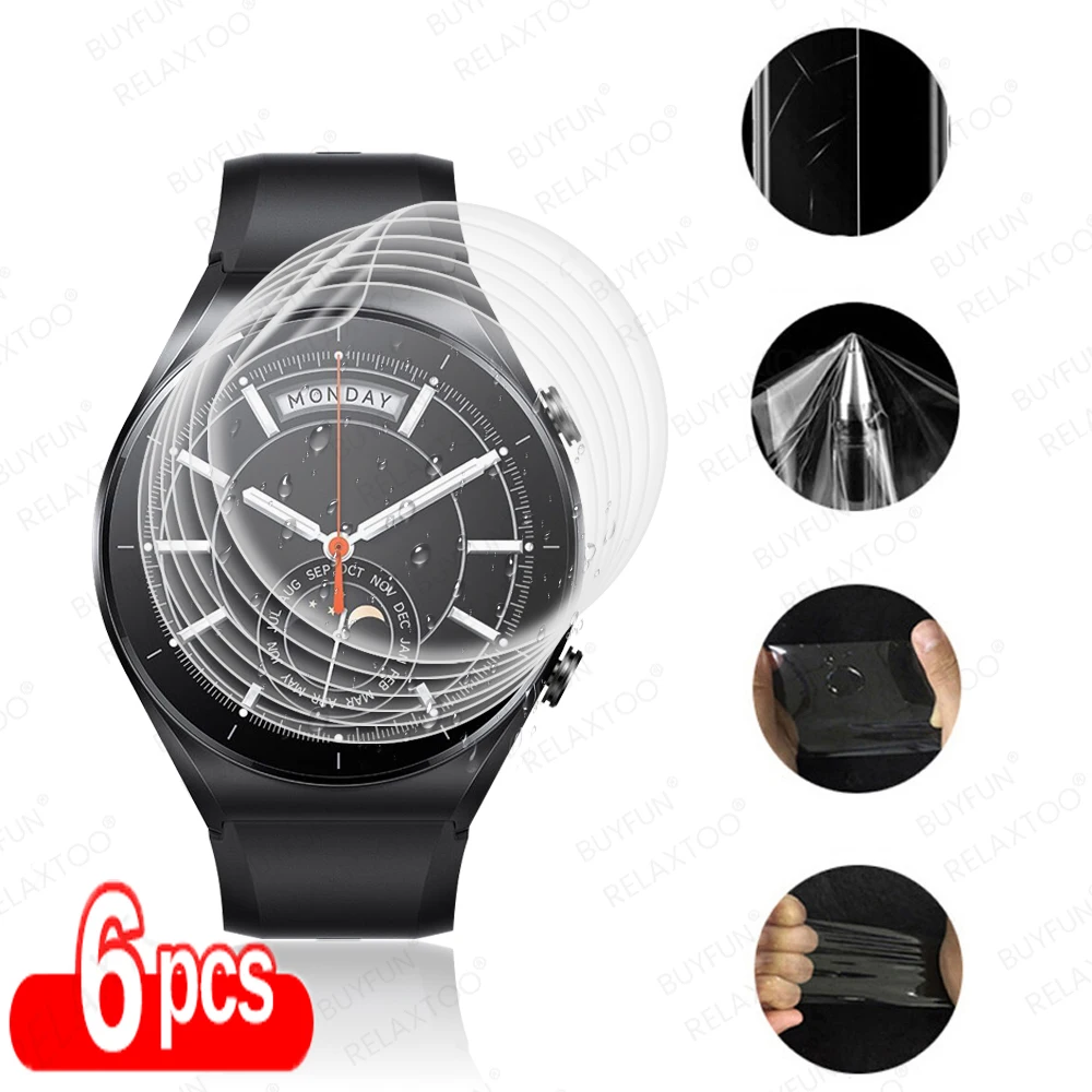 

Защитная пленка для смарт-часов Xiaomi Watch S1, 6 шт.