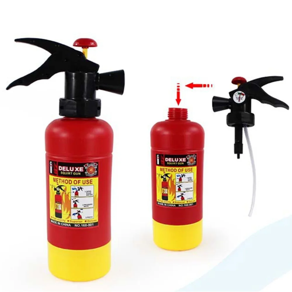 Детский водяной пистолет игрушечный огнетушитель наполненный воздухом hild Beach