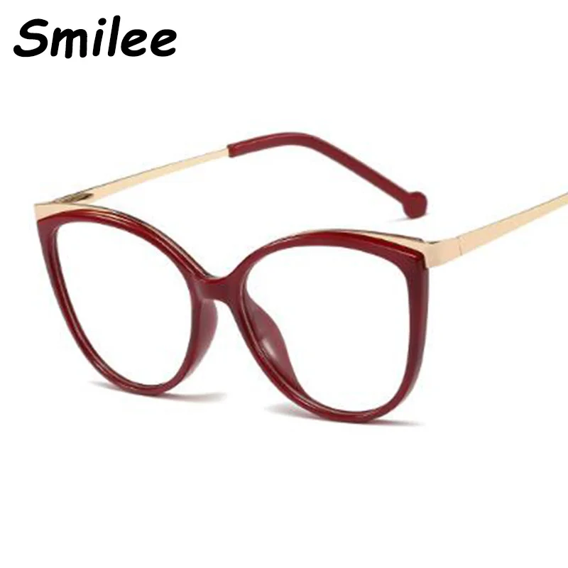 Бордовый Красный кошачий глаз очки женские сексуальные Оптическая оправа для