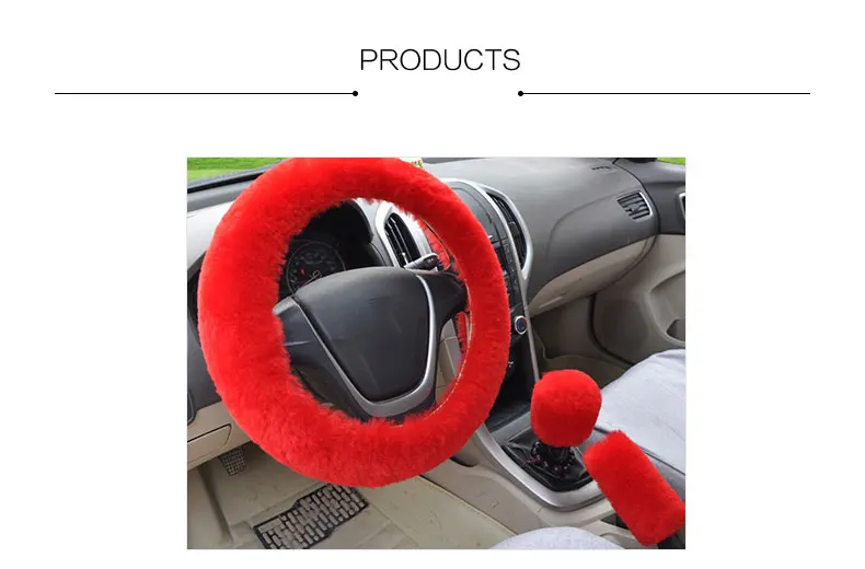 Универсальные Плюшевые Чехлы рулевого колеса автомобиля зимние чехлы из