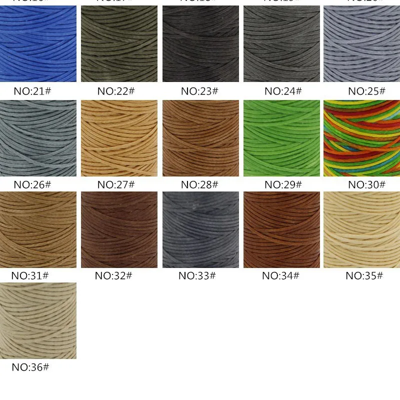 INS Hot 30m/Roll Durable 0.8mm Leather Waxed Thread Cord for DIY Handicraft Tool Hand Stitching Thread Flat Waxed Sewing Line