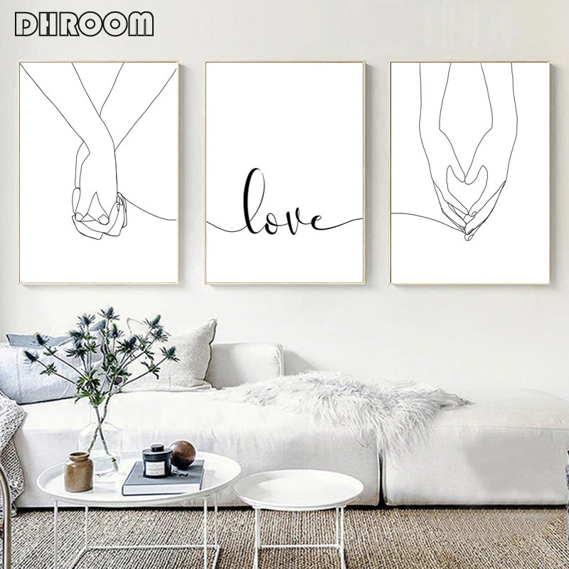 Картина на холсте с надписью Love | Дом и сад