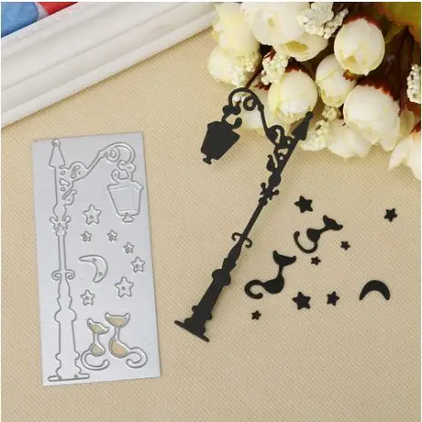 

Металлический «сделай сам» уличный фонарь для Хэллоуина вырезанные штампы ручной работы трафарет тиснение горячий Скрапбукинг альбом кар...