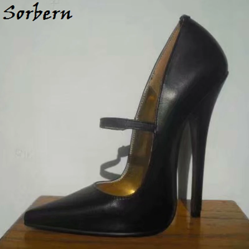 Black Matt Sorbern mary janes/женские туфли-лодочки; туфли на высоком каблуке; туфли на шпильке; офисные женские модельные туфли; женские туфли на каблуке; ; черные туфли-лодочки; Размер 12 - Цвет: Black Matt