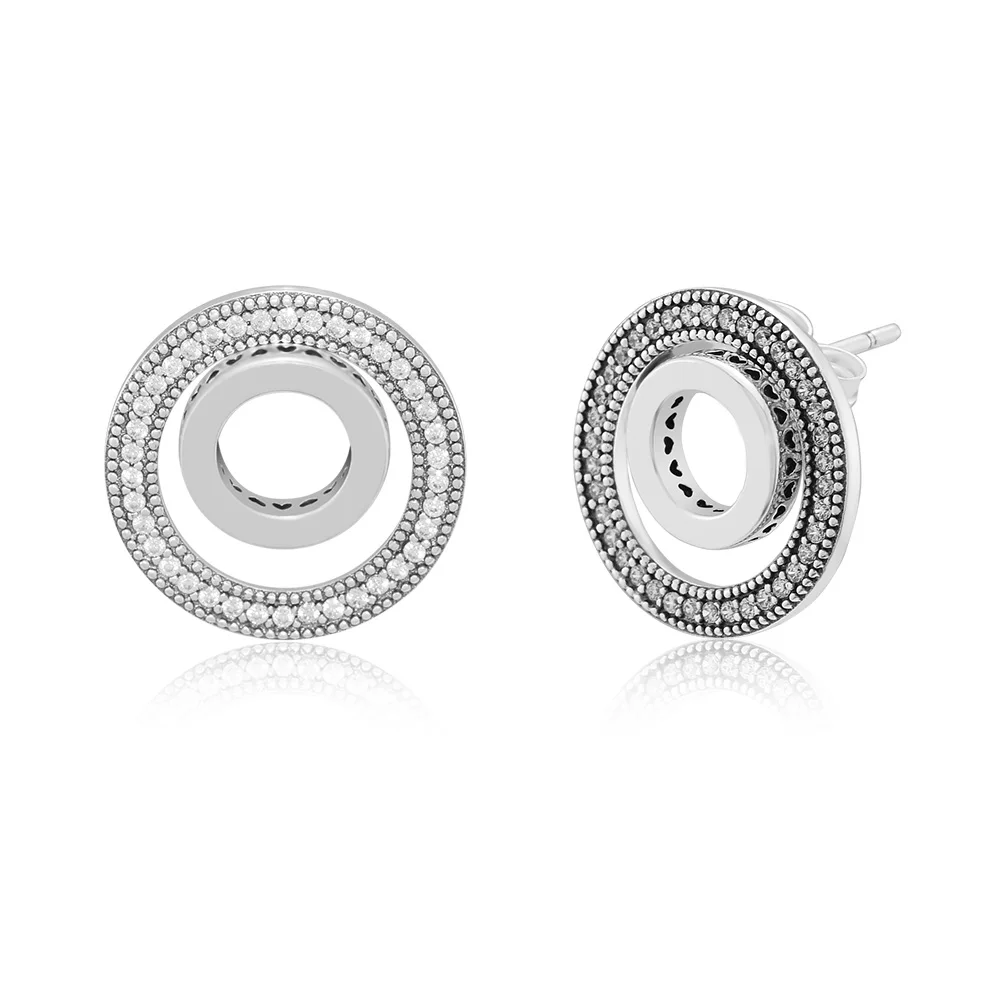 Женские серьги с кристаллами Forever Signature вечерние из стерлингового серебра 925