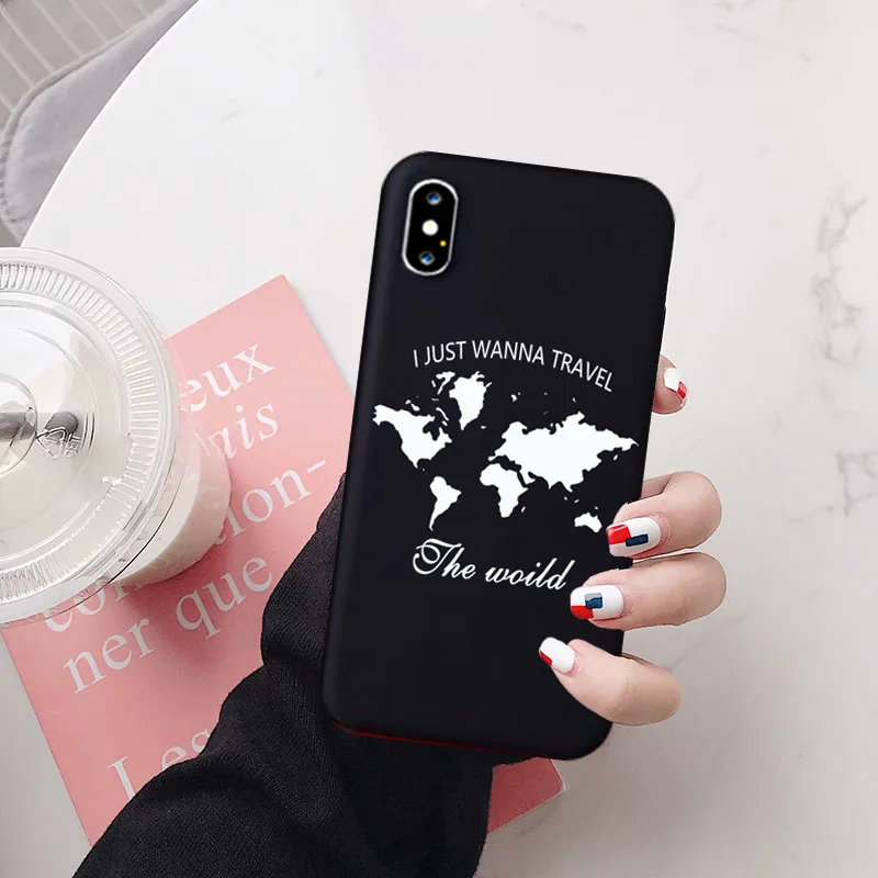 Забавная карта мира JAMULAR дорожный Fiited чехол для iPhone XS MAX 11 Pro XR X 7 8 6 6s Plus милый