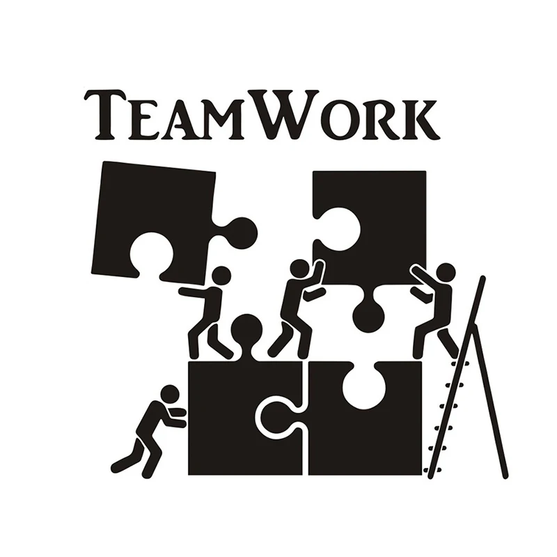 Вдохновленная Наклейка на стену для командной работы сотрудников слова офиса